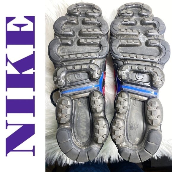 NIKE AIR Vapormax Plus Women’s Racer Blue Hyper Red Violet, Size 7 - Picture 9 of 12